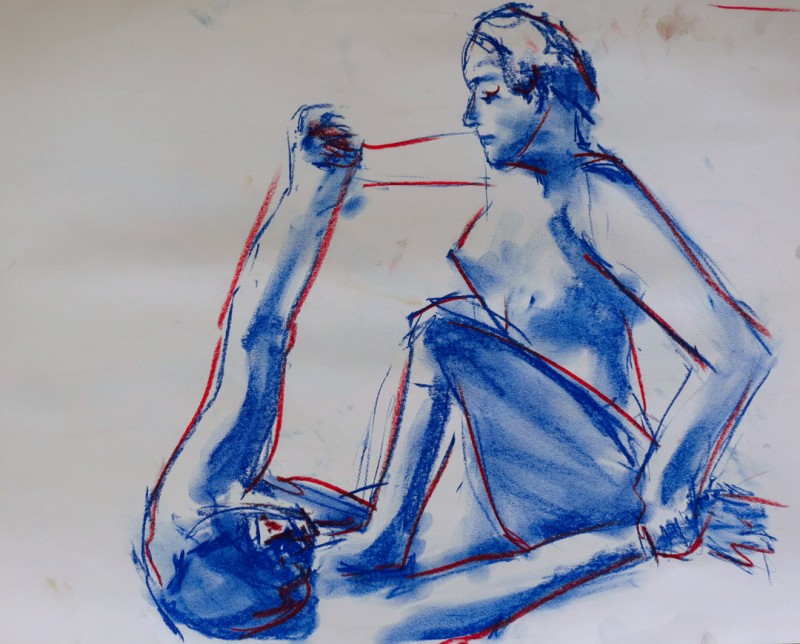 Colour pastel life drawing XCP