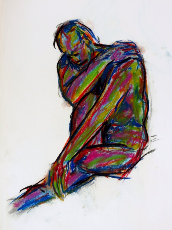 Colour pastel life drawing XCP