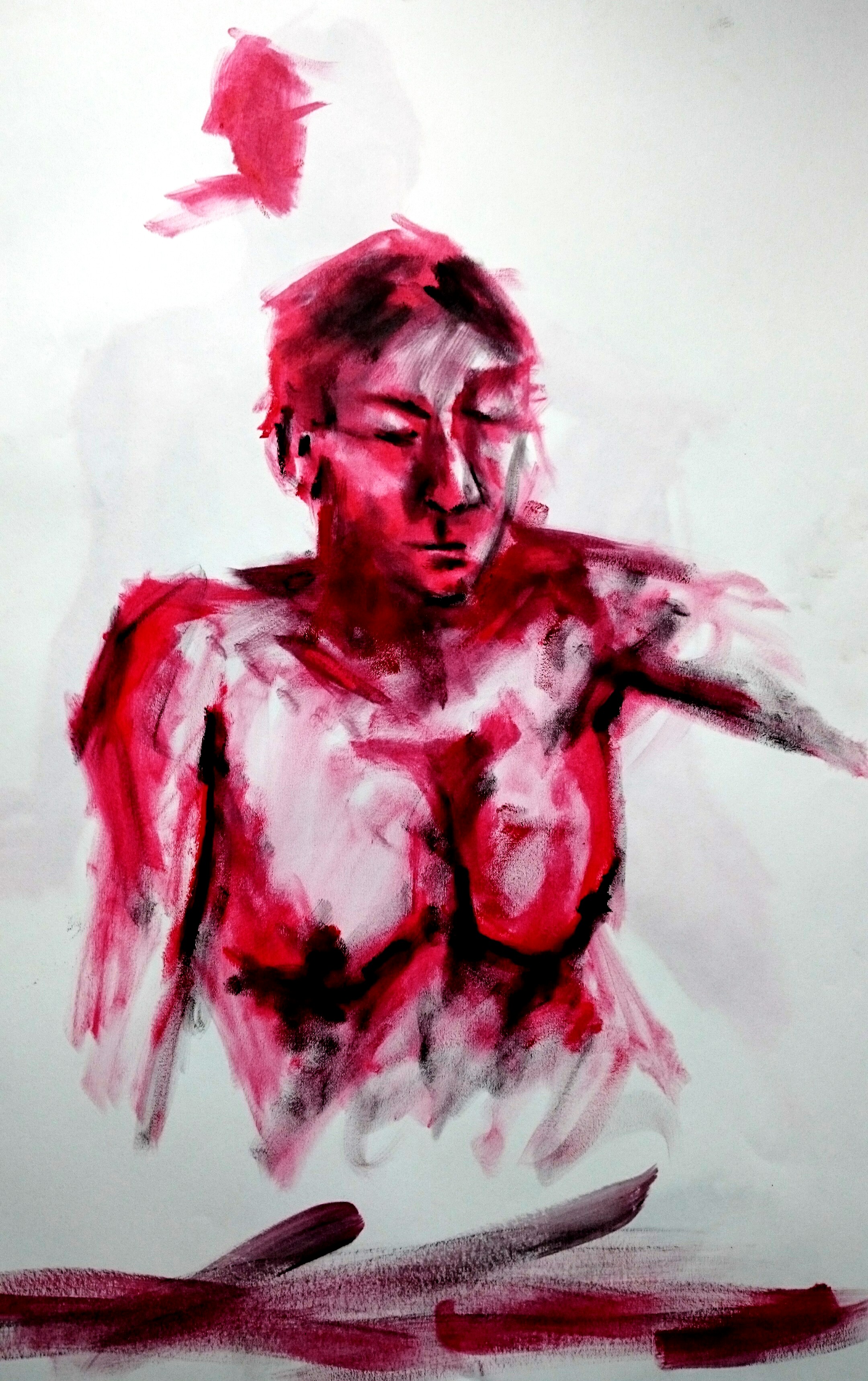 Oil Pastel Life drawing